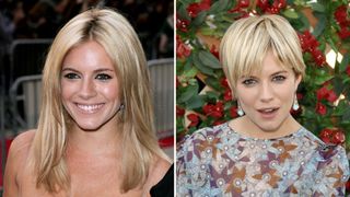 sienna miller hair transformation - before and after photos
