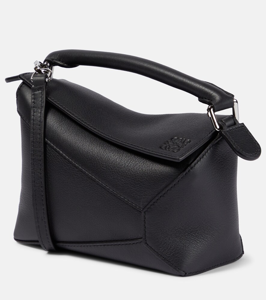 Puzzle Edge Mini Leather Shoulder Bag