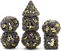Hollow Metal Dice Skulls Black and Gold: was $46 now $36