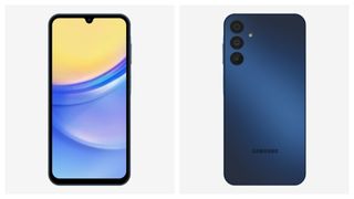 Samsung Galaxy A15 renders for front and back