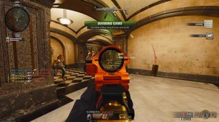 Unlocking Diamond camo on the C9 on the Racket map in Black Ops 6.