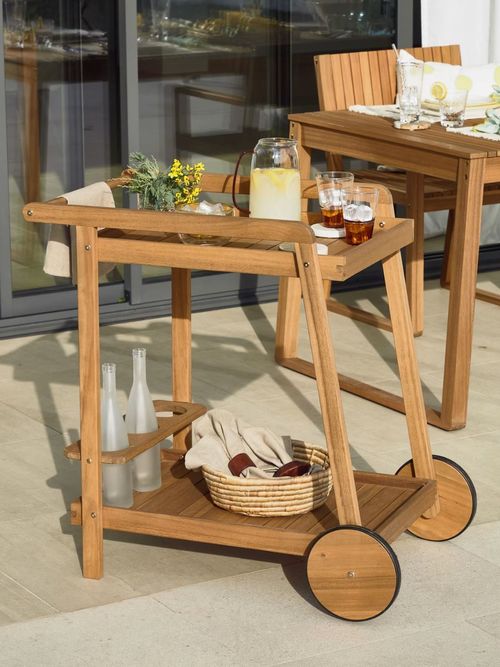 Felisa Solid Acacia Trolley