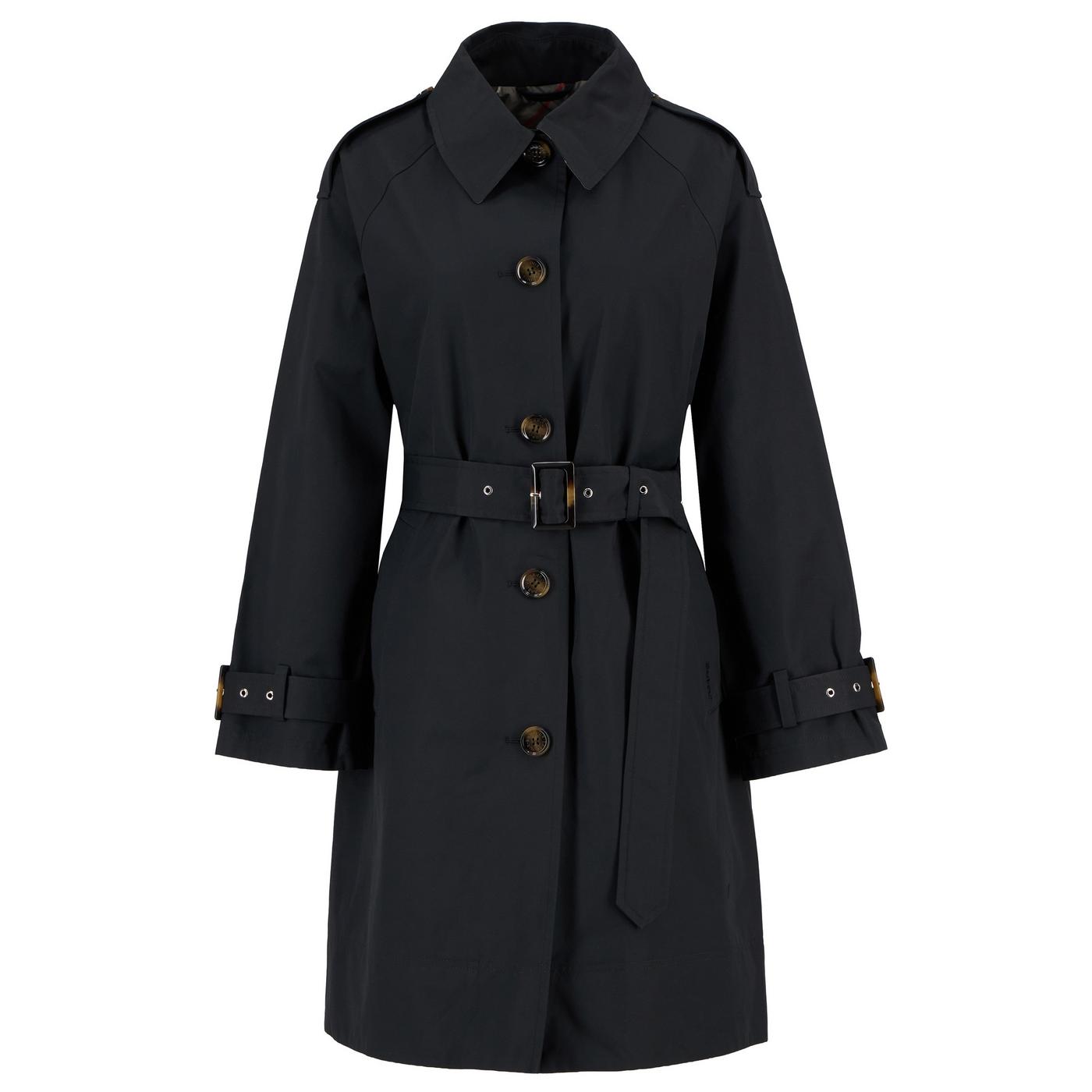Barbour Womens Maia Showerproof Cotton Long Sleeve Trench Coat