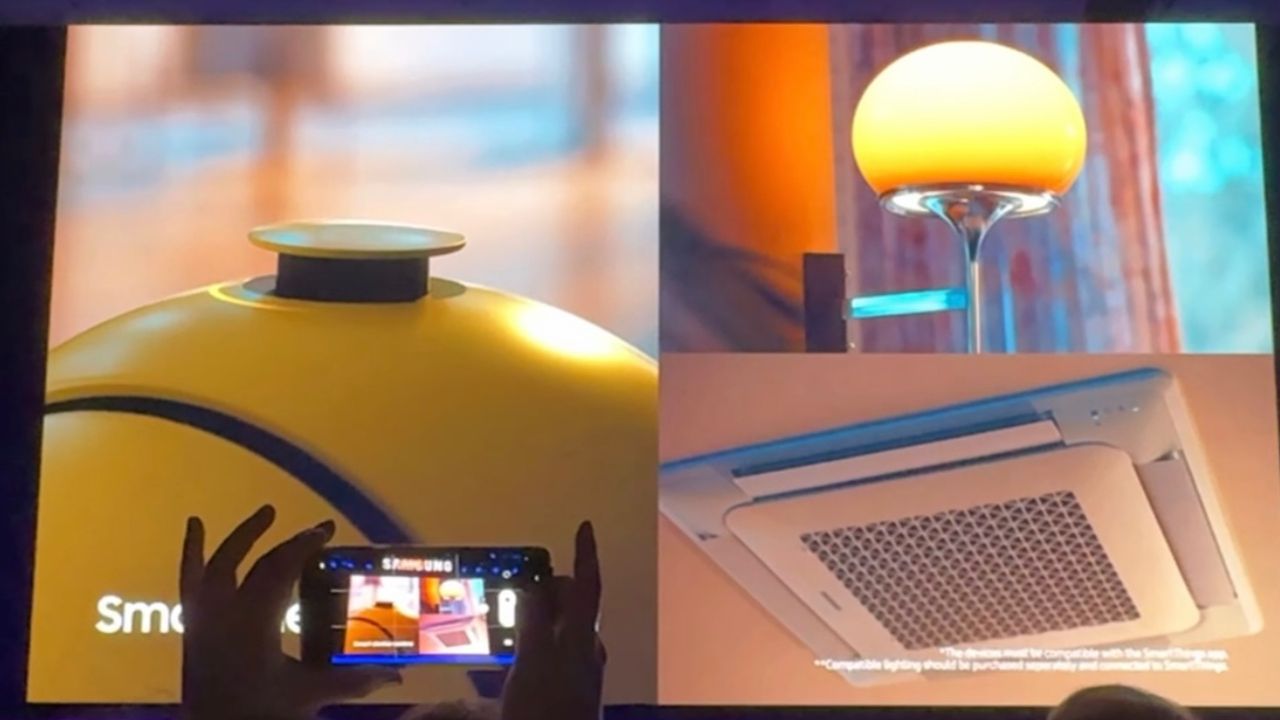 Samsung Ballie controlling smart home devices