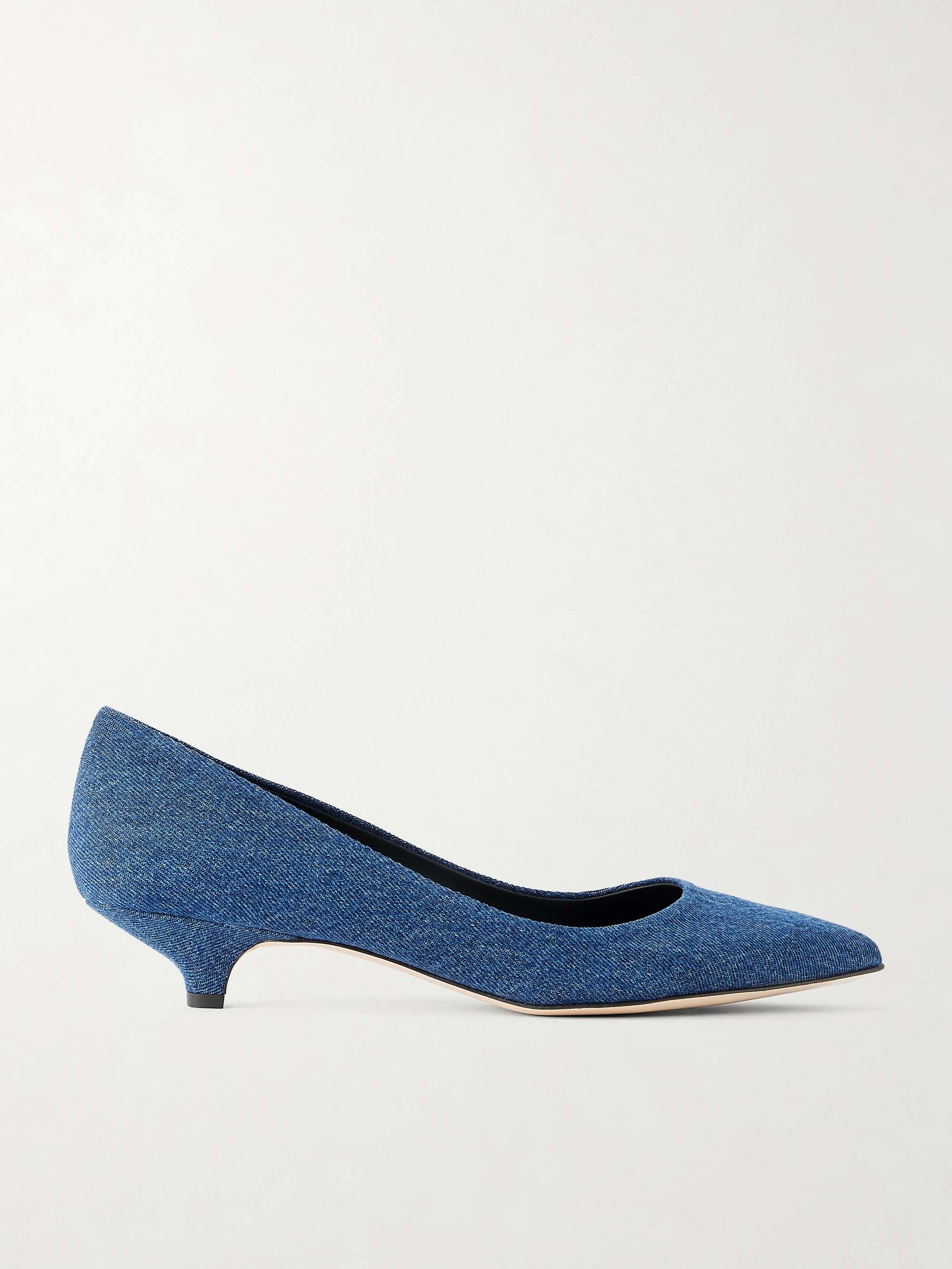 The Kitty Denim Pumps