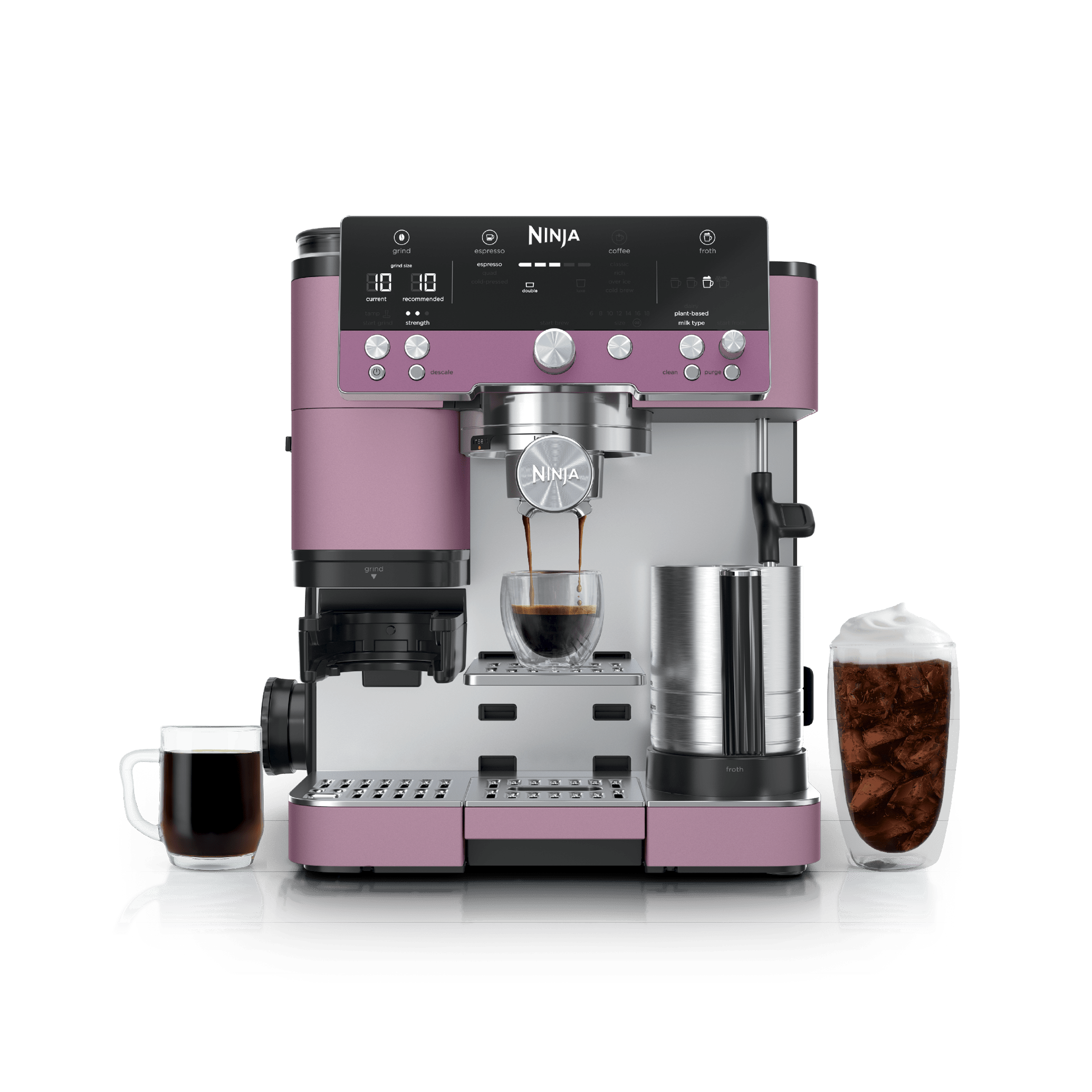 Ninja Luxe&amp;trade; Caf&amp;eacute; Premier Espresso Machine in Raspberry Blush