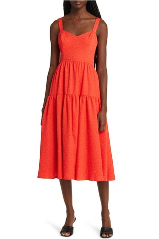 Chelsea28 Darling Flounce Sleeveless Dress 