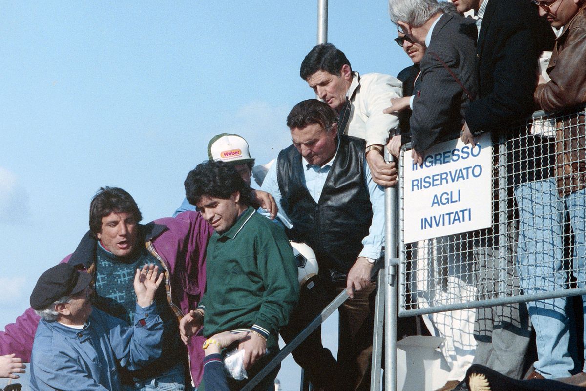 Diego Maradona at Tirreno-Adriatico 1990
