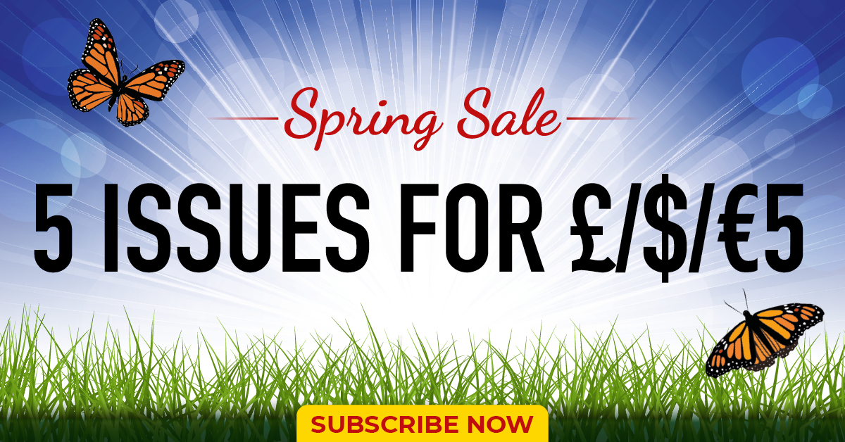 Spring sale magazine subscription graphic