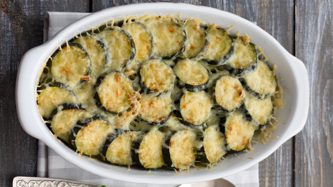 Courgette and Parmesan gratin recipe