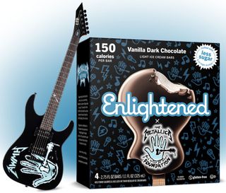 Enlightened x Metallica ice cream bars packaging