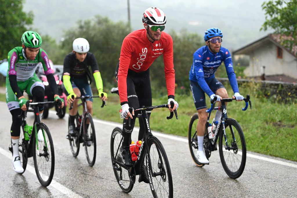 SALERNO ITALY MAY 10 Thomas Champion of France and Team Cofidis competes in the breakaway during the 106th Giro dItalia 2023 Stage 5 a 171km stage from Atripalda to Salerno UCIWT on May 10 2023 in Salerno Italy Photo by Tim de WaeleGetty Images
