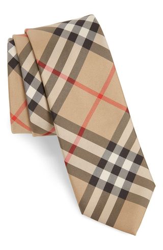 Manston Check Silk Tie