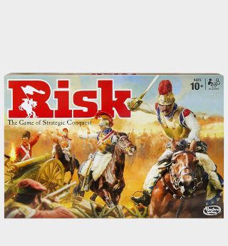 Risk box on a plain background