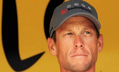 Lance Armstrong at the start of stage 13 of the 2010 Tour de France: The seven-time Tour winner has been stripped of all his wins and banned from cycling by the U.S. Anti-Doping Agency, after