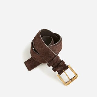 J.Crew Suede Roller-Buckle Belt