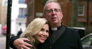 Sally Phillips and Richard Coles