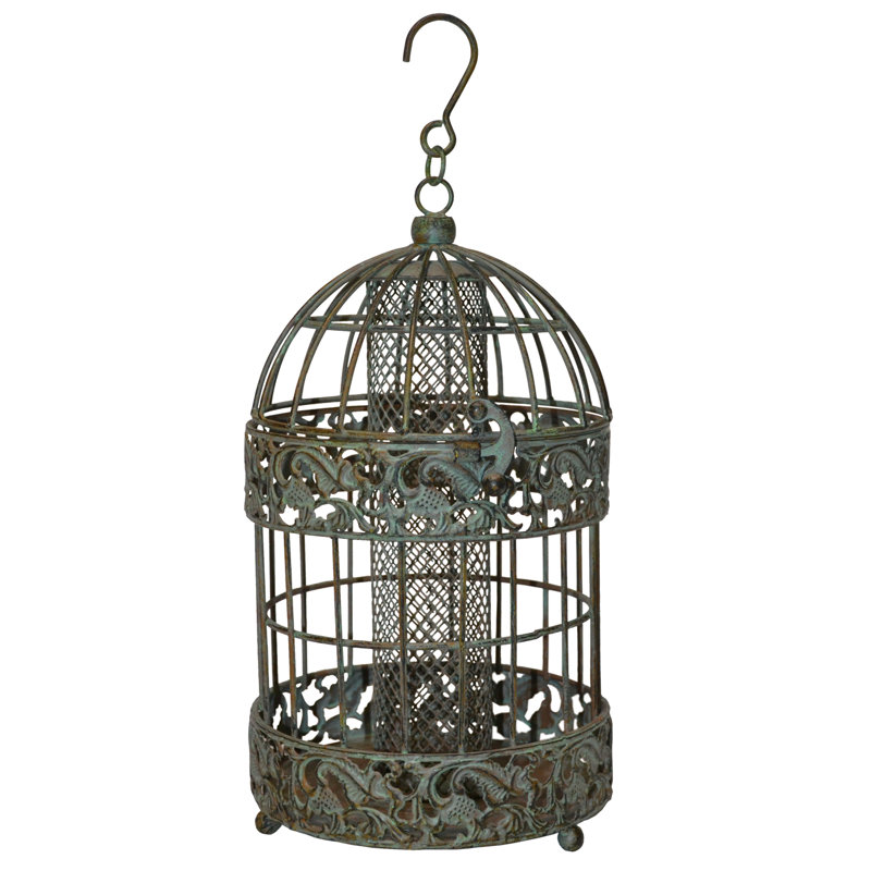 Fleur De Lis Living Hartzell Caged Hopper Bird Feeder & Reviews | Wayfair
