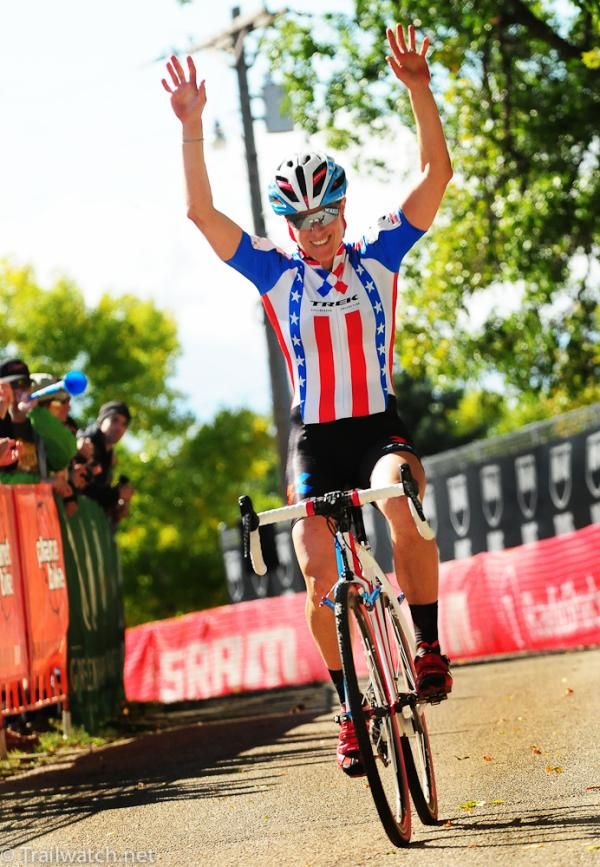 Katie Compton (Trek Cyclocross Race Team) collecting another win in Sun Prairie