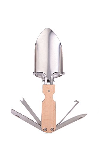 Kikkerland Cd518 Pocket Trowel Multi Tool, Beige