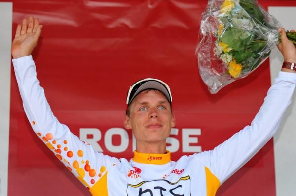 Tony Martin (HTC-Columbia) took the race lead from Garmin's Svein Tuft.