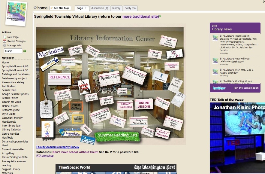 Evolving the Virtual School Library, Part 1: Deconstructing my own interface by Joyce Kasman Valenza