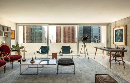 The office of Brazilian architect Pedro Saito is behind this refresh of a chic Paulista Avenue apartment interior