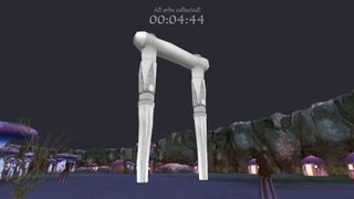 In the computer game "A Slower Speed of Light," players approach the speed of light as they collect more orbs.