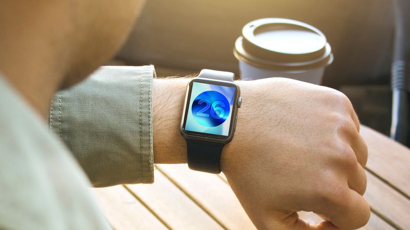 watchOS 26 logo on an Apple watch