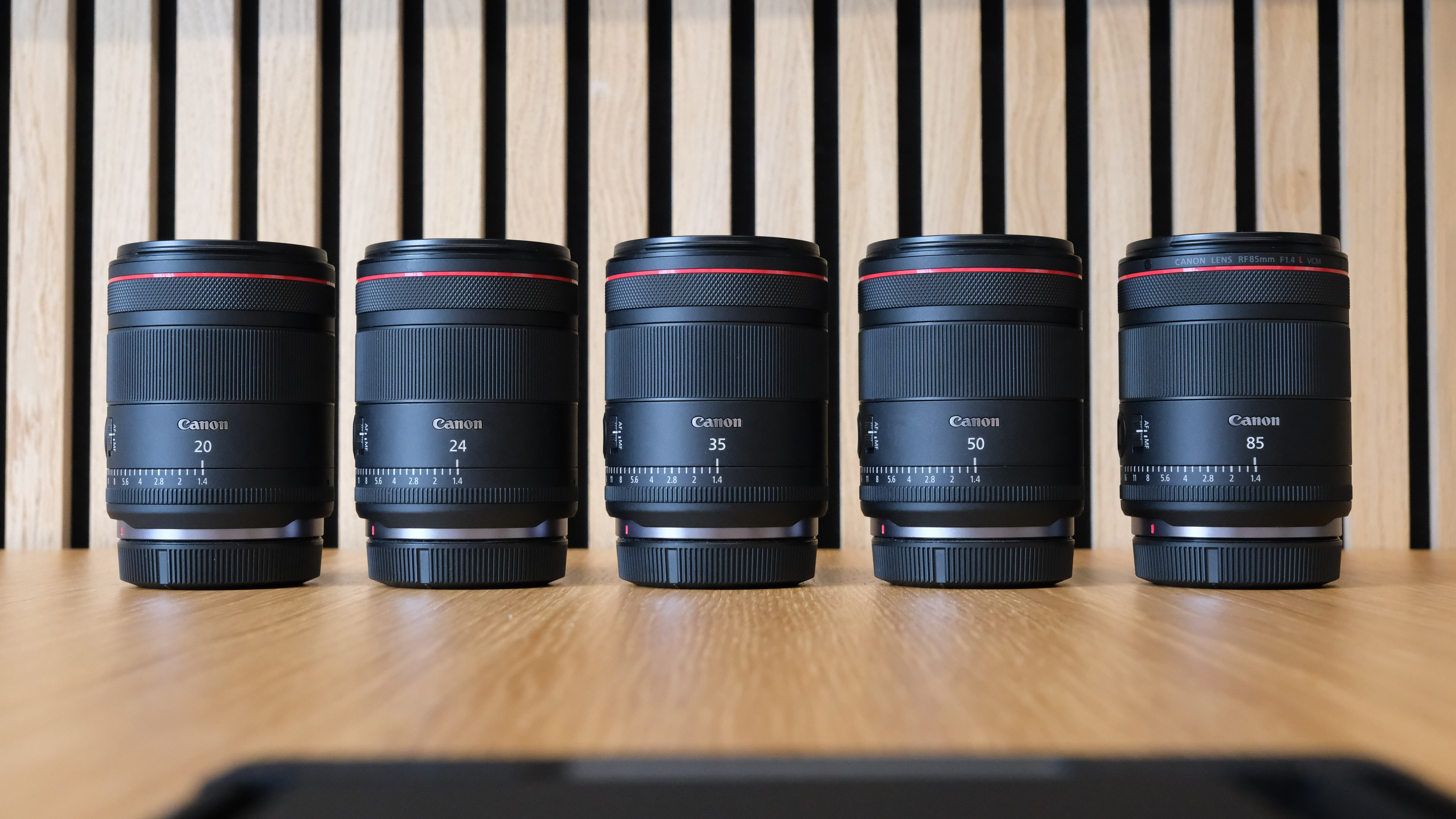 Canon RF 85mm f/1.4L VCM with the range of Canon hybrid lenses