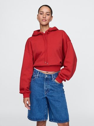 Vintage Soft Cropped Hoodie