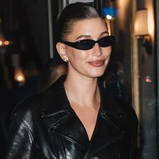 NEW YORK, NY - SEPTEMBER 4: Hailey Bieber is seen on September 4, 2025 in New York City.