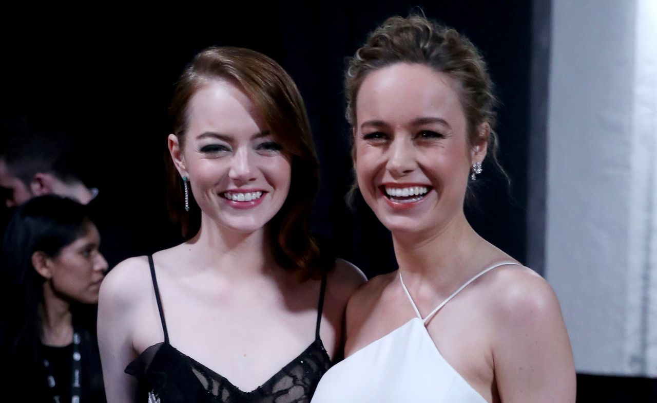 Emma Stone and Brie Larson