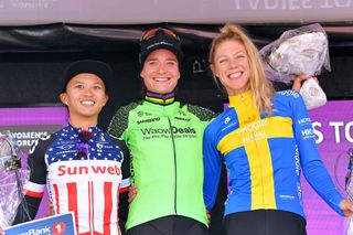 Marianne Vos wins the stage 3 sprint at Ladies Tour of Norway