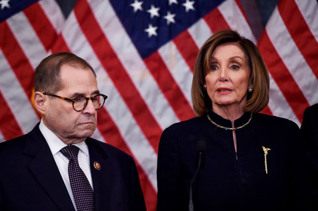 Nancy Pelosi and Jerrold Nadler.