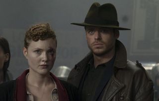 Honor (Holliday Grainger) and Ross (Richard Madden) in Electric Dreams