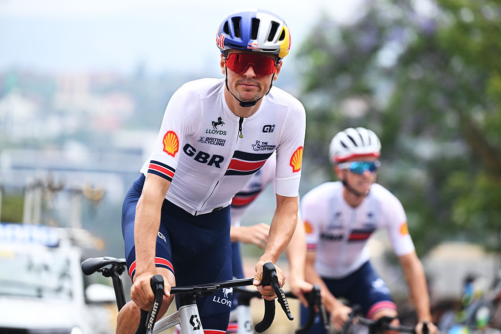 KIGALI, RWANDA - SEPTEMBER 24: Thomas Pidcock of Team Great Britain during the training prior to the 98th UCI Cycling World Championships Kigali 2025 - Previews, on September 24, 2025 in Kigali, Rwanda. (Photo by Dario Belingheri/Getty Images)