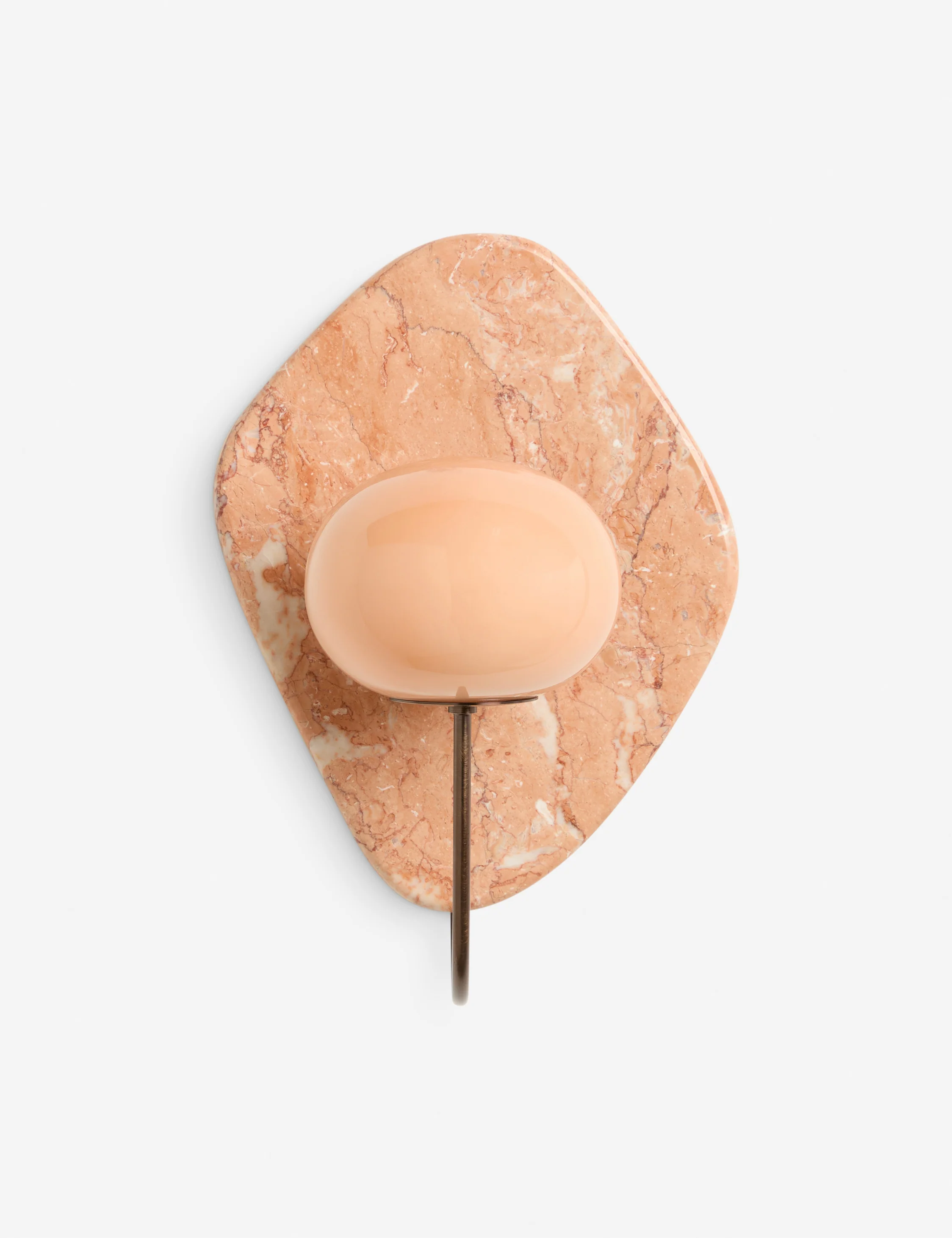 Lulu and Georgia pink marble wall sconce