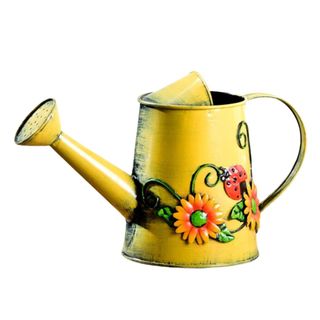 A bright-toned watering can