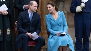 Prince William and Catherine, Princess of Wales attend the Beating of the Retreat at the Palace of Holyroodhouse