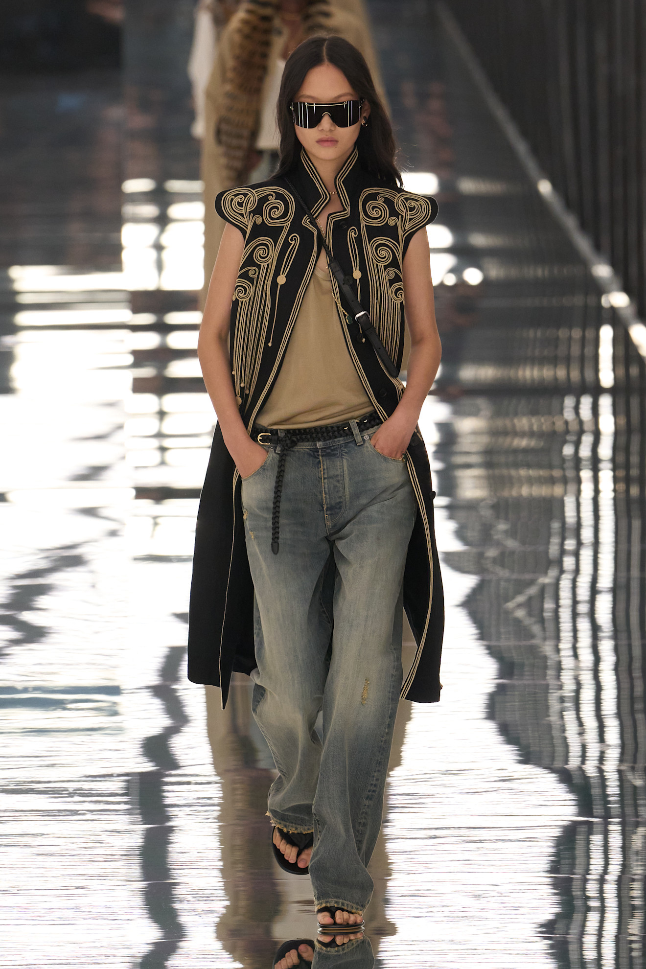Photos of models walking down the runway at the Fendi Spring Summer 2027 show during Milan Fashion Week