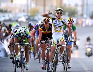 Leigh Howard (HTC - Columbia) wins stage four in Oman.