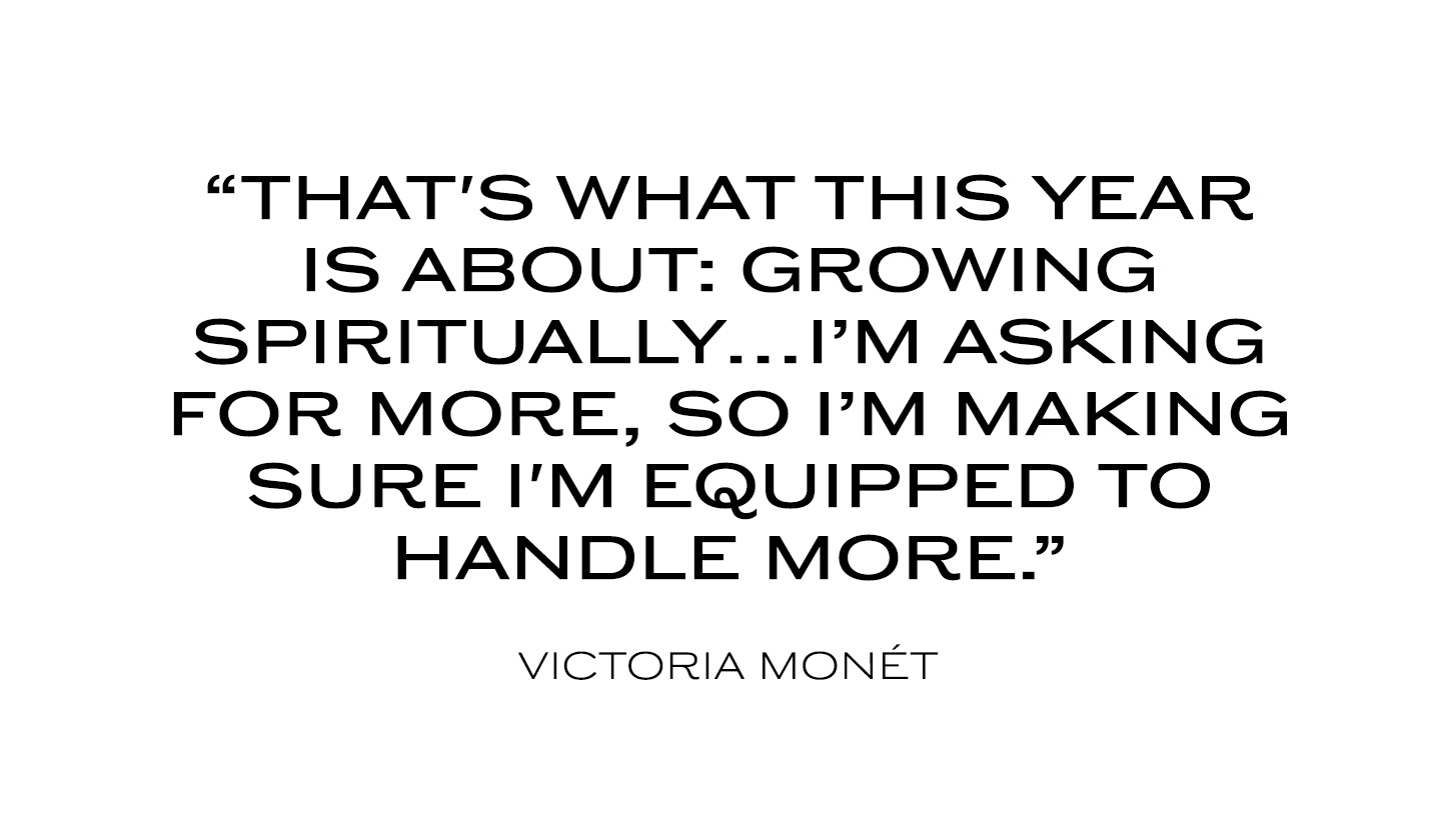 Victoria Mon&amp;eacute;t quote for Who What Wear's June 2026 Now Playing issue.