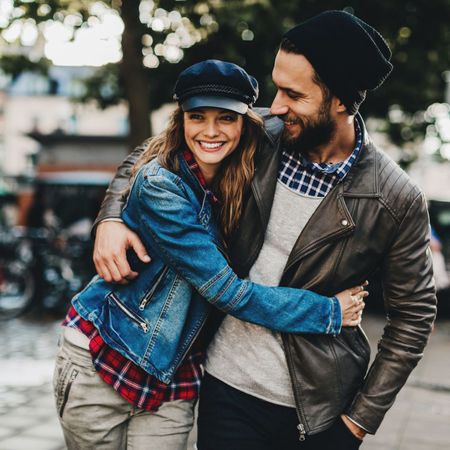 Photograph, People, Street fashion, Fashion, Yellow, Snapshot, Smile, Cool, Interaction, Denim, 