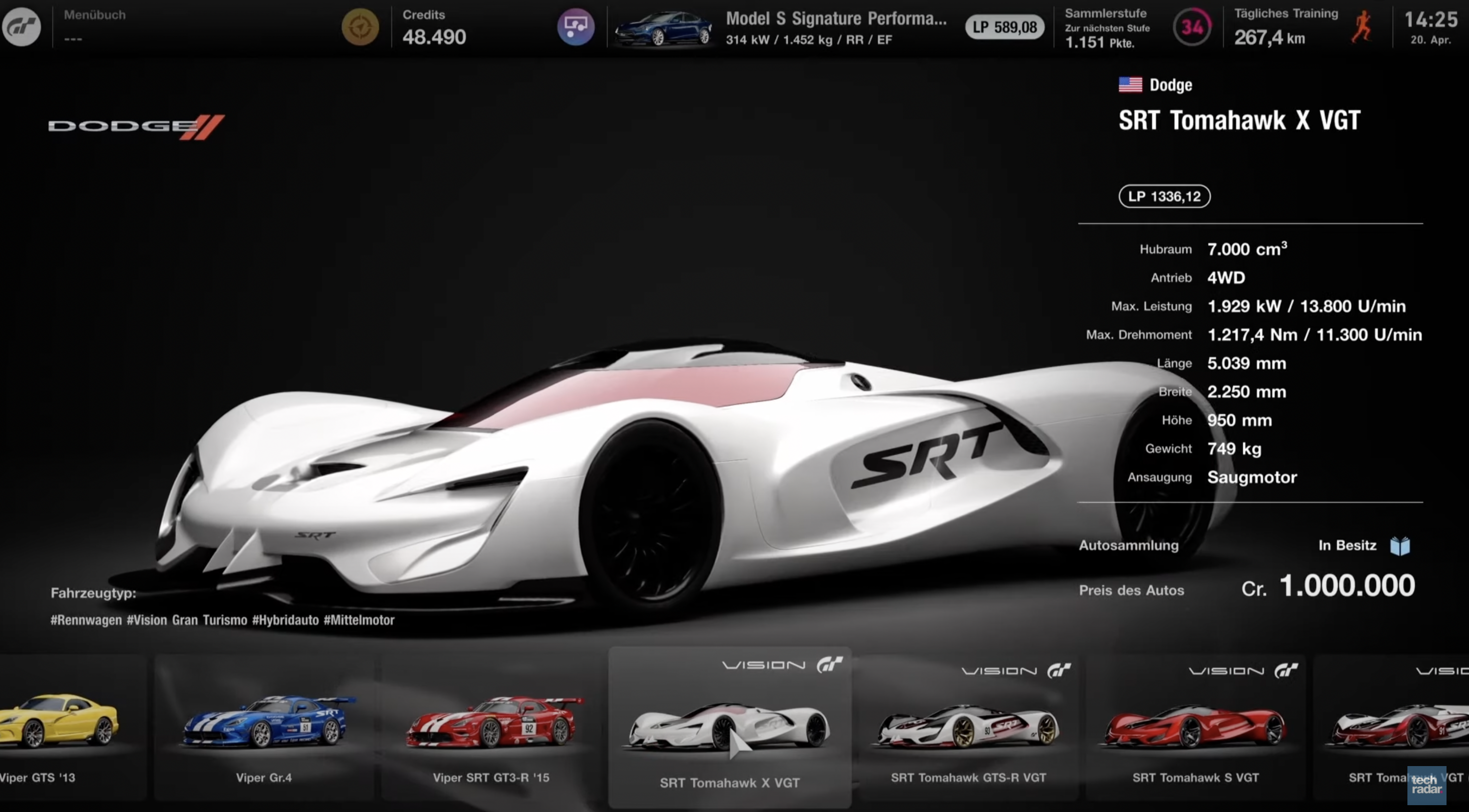 SRT Tomahawk GT7