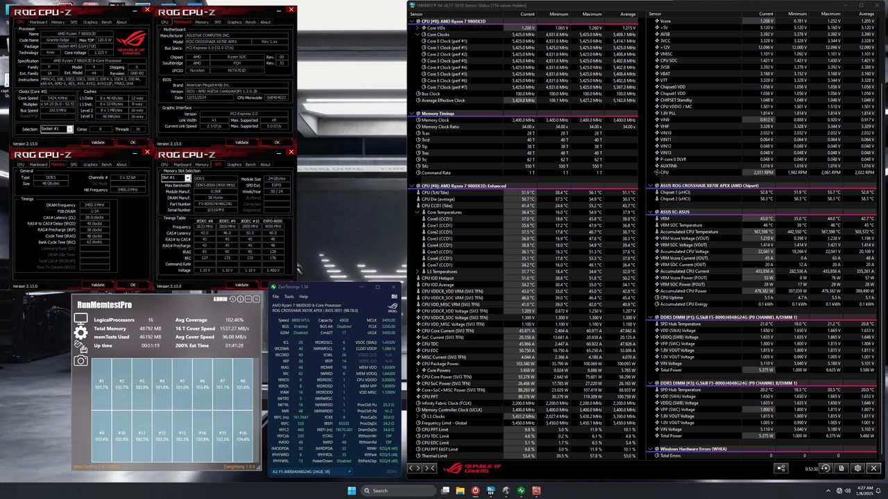 New G.Skill DDR5 memory/memory overclocks