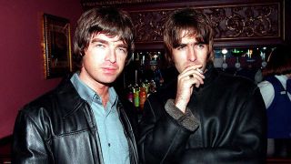Oasis lead singer Liam Gallagher and brother Noal Gallagher at the opening night of Steve Coogan's comedy show in the West End, London