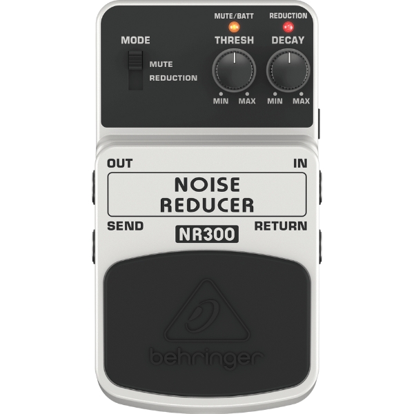 A Behringer NR300 Noise Reducer noise gate pedal