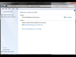 Windows 7&8: Backup & Restore Center