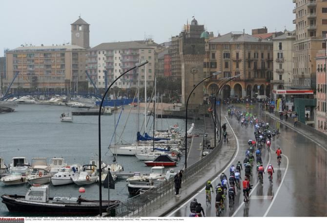 What awaited the riders, wet roads and persistent rain